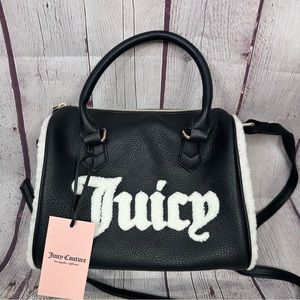 Juicy Couture Medium Crossbody Faux Leather Sherpa Purse/Bag